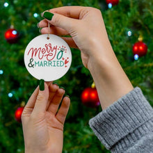 Load image into Gallery viewer, Newlyweds Christmas Ornament Just Married Holiday Ornaments