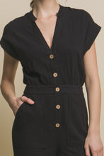Load image into Gallery viewer, Love Tree Button Up Front Pocket Jumpsuit