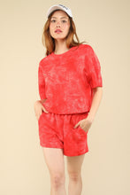 Load image into Gallery viewer, VERY J Quilted Washed Crop Top and Shorts Set