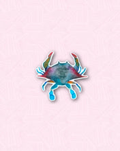 Load image into Gallery viewer, Shoreline Gem Crab Watercolor Sticker