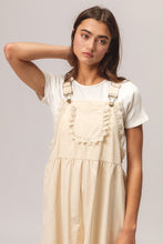 Load image into Gallery viewer, BiBi Back Patch Pocket Lace Trim Rompers