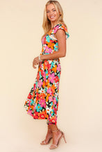 Load image into Gallery viewer, Haptics Floral Midi Dress with Side Pockets