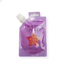 Load image into Gallery viewer, tangerine SPARKLE PARTY HAIR AND BODY GEL - SINGLE PACKS: TANGERINE SMILES