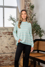 Load image into Gallery viewer, Sew In Love Full Size Wave Stripe Contrast Long Sleeve Sweater