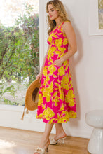 Load image into Gallery viewer, ODDI Full Size Floral Smocked Ruffled Midi Dress