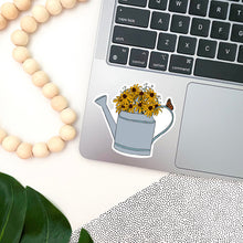Load image into Gallery viewer, Black Eyed Susan Watering Can Sticker