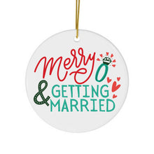 Load image into Gallery viewer, Engagement Christmas Ornament - Engaged Holiday Ornaments