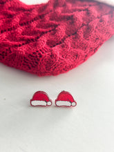 Load image into Gallery viewer, "Santa Hat" Studs