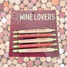 Load image into Gallery viewer, Wine Lovers Pen Set (funny, wine, winery, gift, unique)
