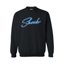 Load image into Gallery viewer, Shock basketball crewneck-black- youth and adult
