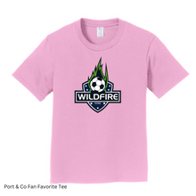 Load image into Gallery viewer, CCSC-WILDFIRE- Port and Co YOUTH Fan Favorite tee- candy pink

