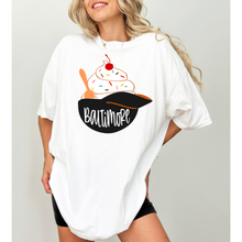 Load image into Gallery viewer, Baltimore baseball apparel-ice cream-white
