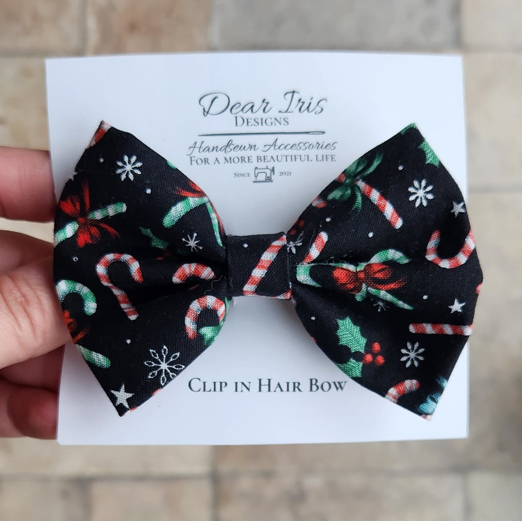 Candy Canes Bow Large