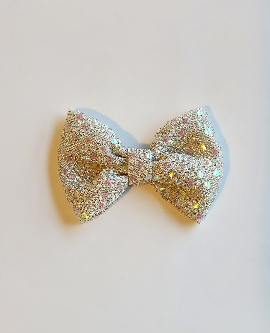 Sparkle Rose Gold Clip in Bow