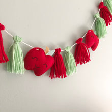 Load image into Gallery viewer, Apple Felt and Tassel Garland
