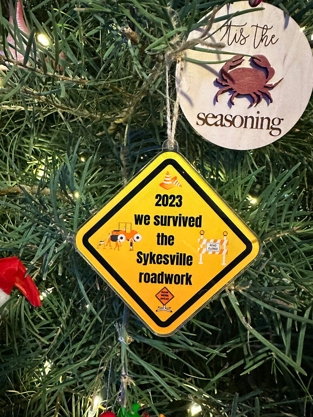 Sykesville roadwork ornament-2023