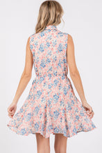 Load image into Gallery viewer, GeeGee Full Size Floral Eyelet Sleeveless Mini Dress
