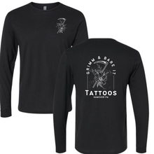 Load image into Gallery viewer, Grimm &amp; Bare It- Hanover shop black long sleeve tee- unisex
