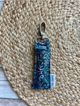 Load image into Gallery viewer, Rifle Paper Co. Teal and Blue Floral Lip Balm Holder

