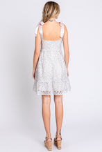 Load image into Gallery viewer, GeeGee Mesh Floral Embroidered Sleeveless Dress
