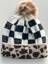 Load image into Gallery viewer, &quot;Wildly Checkered&quot; Pom Beanie
