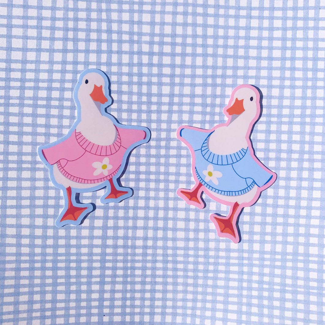 Silly Goose Sticker | Cute Animal Sticker