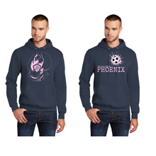 Load image into Gallery viewer, Port &amp; Company® Core Fleece Pullover Hooded Sweatshirt Adult- CC Phoenix soccer
