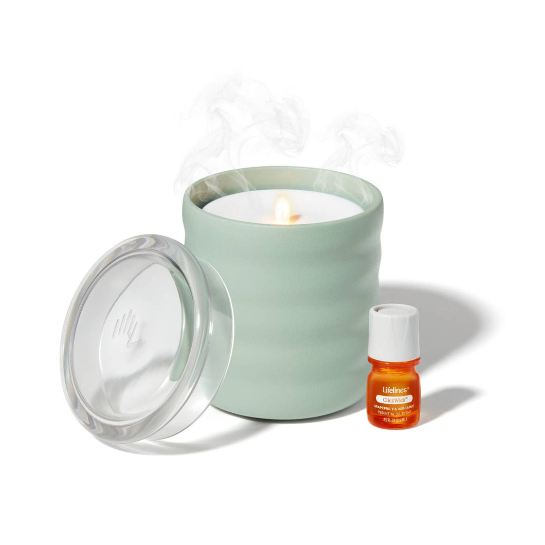 Flameless Candle Diffuser- Bubble (Green)