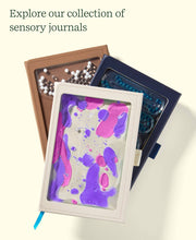 Load image into Gallery viewer, &quot;Shake It Up&quot; Sensory Journal - with Tactile Cover

