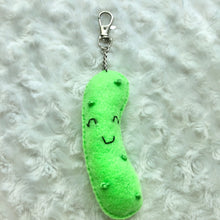 Load image into Gallery viewer, Felt Food Keychains- Pizza, Taco, Pickle, Avocado
