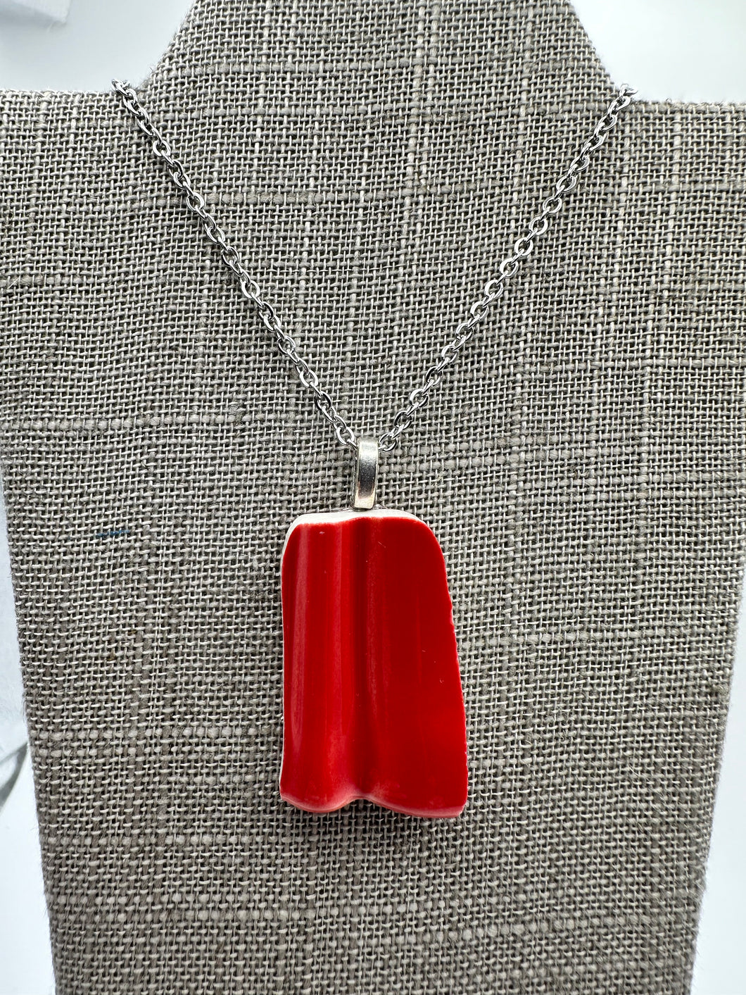 Celebration - Scarlet Rectangle #1 Necklace