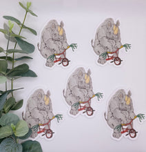 Load image into Gallery viewer, &quot;Rhino on a Trike&quot; stickers
