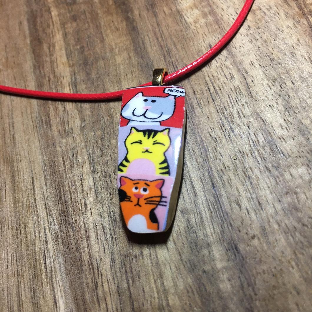 3 Cat Meow #3 Necklace