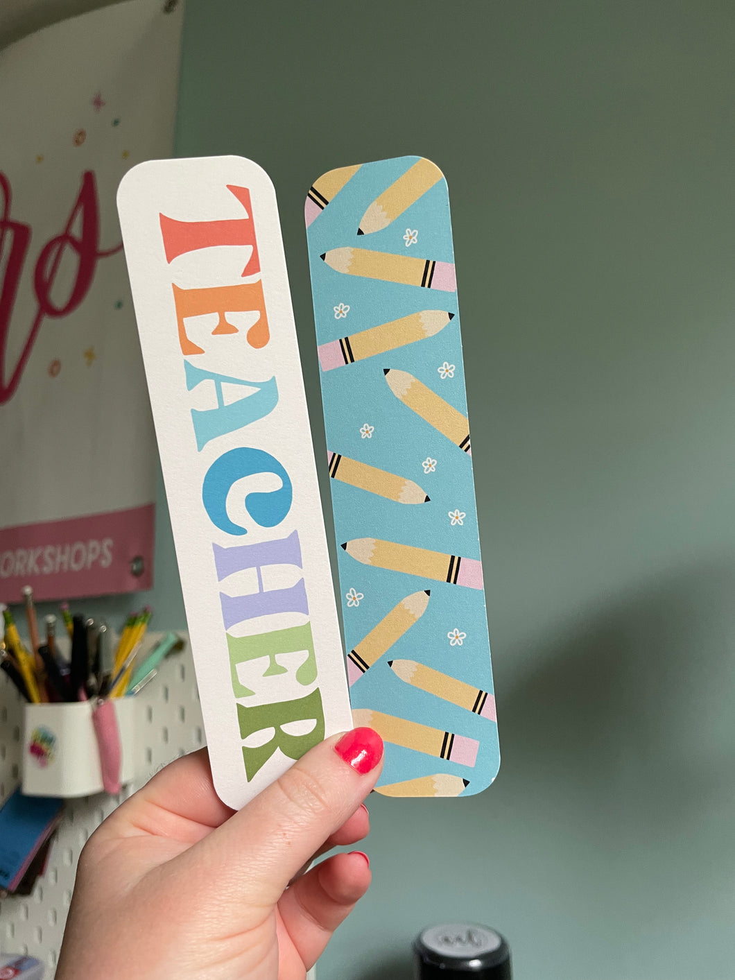 Teacher Bookmark Set of 2 Bookmarks