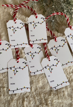 Load image into Gallery viewer, Christmas Lights Gift Tags | Set of 8
