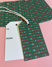 Load image into Gallery viewer, Holly Jolly Christmas Gift Tag | Set of 8
