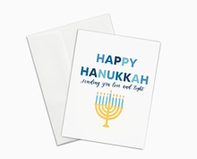 Load image into Gallery viewer, Love &amp; Light Happy Hanukkah Holiday Card
