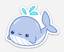 Load image into Gallery viewer, Happy Whale Sticker
