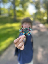 Load image into Gallery viewer, Shoreline Gem Crab Watercolor Sticker
