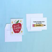 Load image into Gallery viewer, Teacher Thanks Greeting Card

