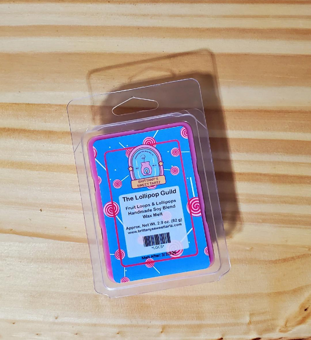 The Lollipop Guild (Fruit Loops & Lollipops) Clamshell Bar Wax Melt