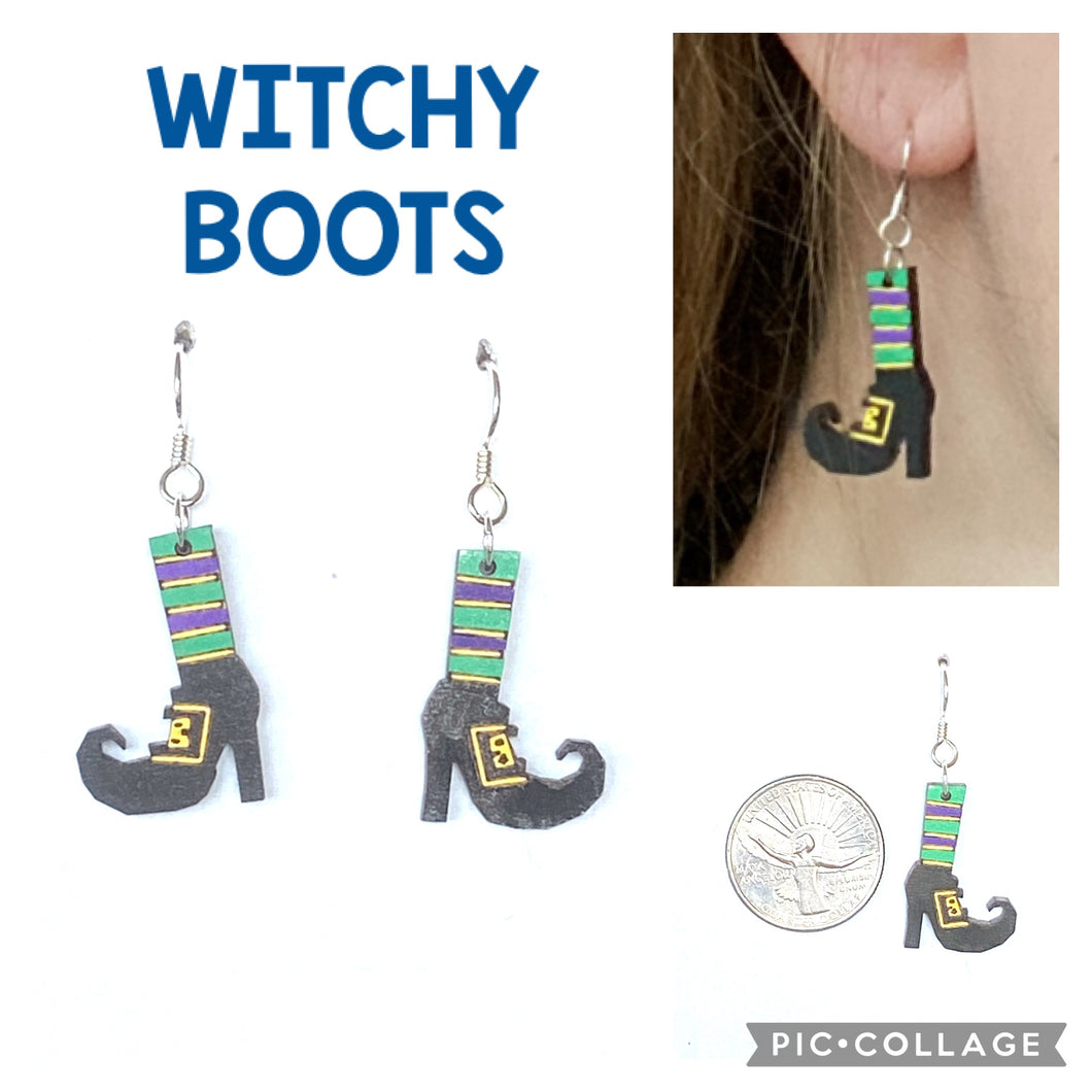 Witchy Boots Earrings