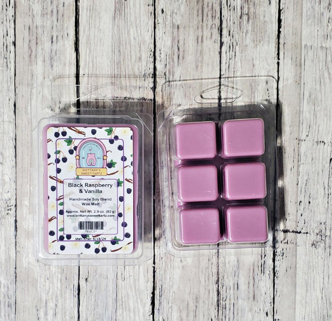 Black Raspberry & Vanilla Clamshell Bar Wax Melt