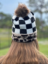 Load image into Gallery viewer, &quot;Wildly Checkered&quot; Pom Beanie
