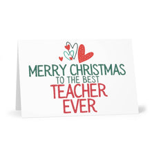 Load image into Gallery viewer, Teacher Christmas Card Holiday Greeting Cards Teacher Gifts
