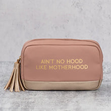 Load image into Gallery viewer, Motherhood Faux Leather Cosmetic Bag: Brown

