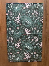 Load image into Gallery viewer, Floral Blue Crab Towel
