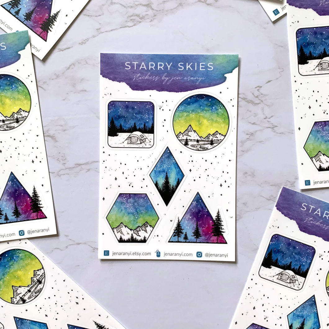 Galaxy Sticker Sheet
