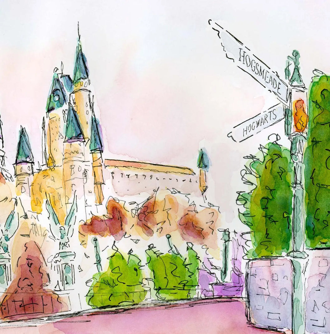 Harry Potter Watercolor Illustration 8x10