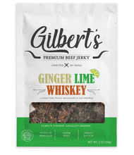 Load image into Gallery viewer, Ginger Lime Whiskey Jerky- 2oz "A sweet lime flavor marinated in real whiskey."
